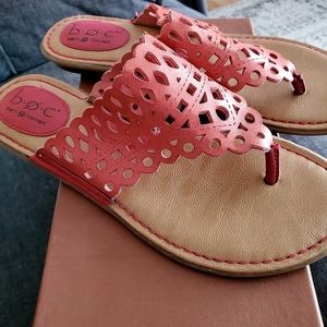 Boc flat red sandles